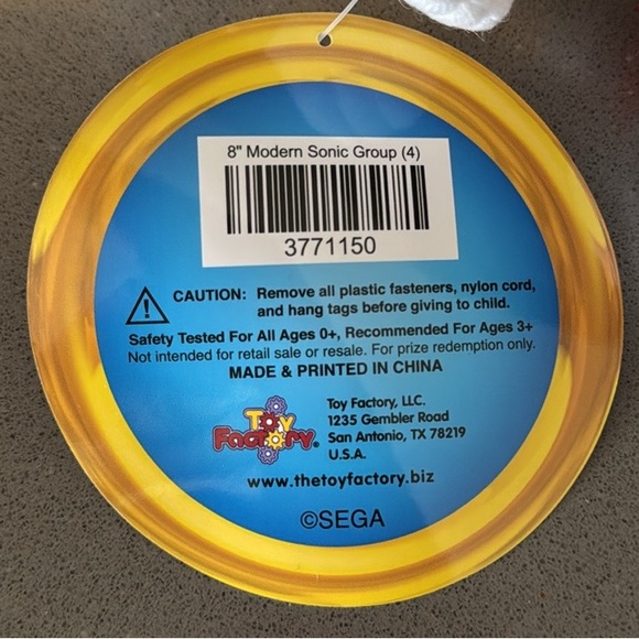 SEGA Sonic The Hedgehog MILES “TAILS” PROWER Plush / Limited Edition / 9” / NEW - Picture 13 of 15